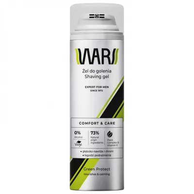 Obrázek produktu pro Wars Expert Green Protect Gel na holení pro muže 200 ml