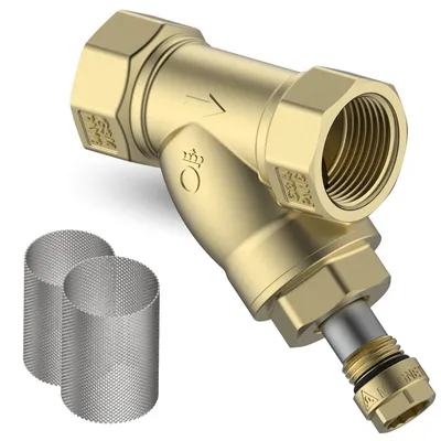Zdjęcie produktu dla FD432 FAST Filtr Skośny, Magnetyczny 6000Gs i Separator/osadnik 500μm. Do C.O, wody. 3/4"+ Extra Siatka