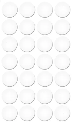 Produktbild von haggiy Selbstklebende Abdeckkappen für Möbel - Durchmesser 20 mm - 28 Stück - Möbelpflaster (Weiß-glanz)