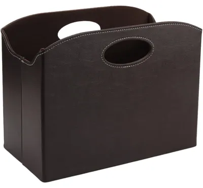 Produktbild von Solidchoice – Moderner Zeitschriftenständer, 34,7 x 18,8 x 27 cm, aus Kunstleder