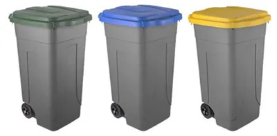 Immagine prodotto di BIDONE PER RIFIUTI 80 lt - Colore blu