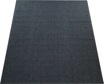 Image de Tapis d'extérieur résistant aux intempéries Jardin & terrasse tissé à plat Uni aspect sisal robuste Taille 120x160 cm