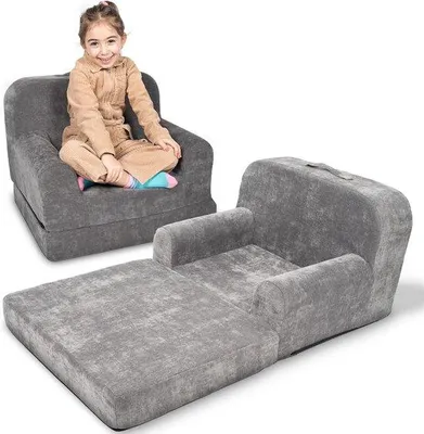 Produktbild von Famanu Kinderfauteuil 2-in-1: Stuhl und Loungestuhl für Kleinkinder - Leicht und Verstellbar