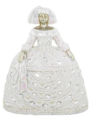 Zdjęcie produktu dla Dekoracyjna figurka "Menina" z lustrami, w kolorze białym