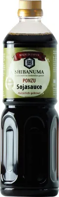 Image de [ 1 litre ] SHIBANUMA Ponzu Sauce soja shoyu / traditionnellement mûrie en fût de cèdre /  Japan