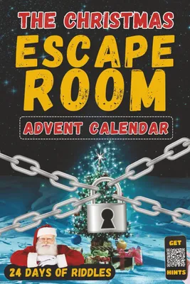Productafbeelding van De kerst-escape room - Adventskalender - 24 dagen vol raadsels en puzzels om Kerstmis te redden - Één puzzel per dag