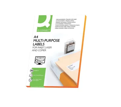 Immagine prodotto di Q-Connect® KF00190 Etichette Inkjet+laser+copia - 48,5 x 25,4 mm, bianco, 4000 pezzi