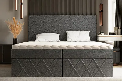 Zdjęcie produktu dla Łóżko kontynentalne RICO – nowoczesny komfort i praktyczne rozwiązania - materiał Manila - 140x200cm