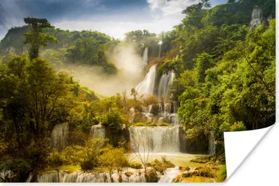 Produktbild von MuchoWow® Poster Thailand - Wasserfälle - Tropen 120x80 cm - Bilder
