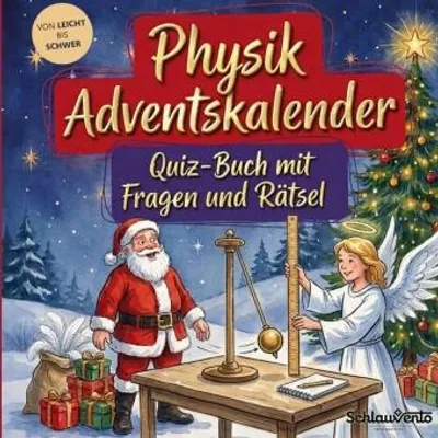 Produktbild von Physik-Adventskalender: Quiz-Buch mit Fragen und Rätsel