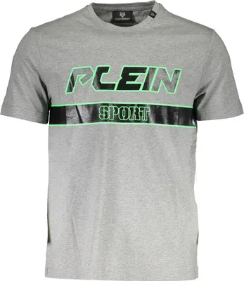 Produktbild von Herren Kurzarm T-Shirt Grau mit Rundhalsausschnitt und Druck