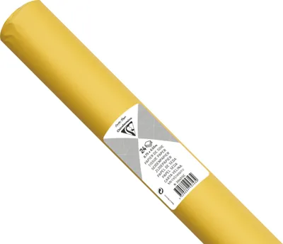 Produktbild von Clairefontaine 5x Seidenpapier Rolle 24 Bogen 50x75cm Zitronengelb 394015C