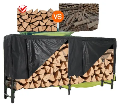 Obrázok produktu pre Regál na drevo, oceľ s práškovým povrchom, 240x34x110 cm, jednoposchodový, vhodný pre vnútorné aj vonkajšie použitie, jednoduchá montáž