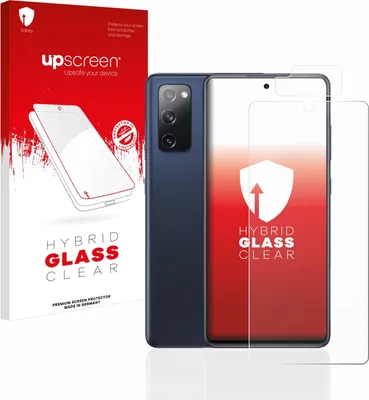 Produktbild von upscreen Schutzglas für Samsung Galaxy S20 FE (Display+Kamera) Schutzfolie Panzer Folie Glas Display Schutz klar