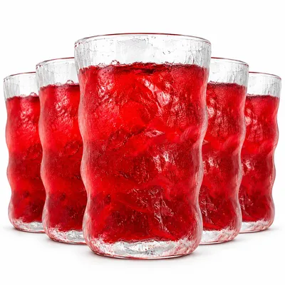 Obrázok produktu pre 6 dlhých pohárov na nápoje 370ml ľadové poháre na vodu poháre na džús poháre na kokteily poháre na pitie