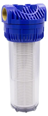 Produktbild von VARIOSAN Vorfilter (10 Zoll) für Pumpen und Hauswasserwerke 18410, 3/4" Innengewinde, 8 bar, 6.000 l/h Durchflussmenge, 0,06 mm Maschenweite