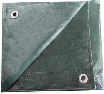Produktbild von TrendLine Gewebeplane 110 g/m²  4 x 5 m = 20 m² grün mit Ösen