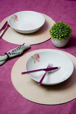 Image de Hermia Concept, ensemble de deux saladiers de haute qualité, en porcelaine 100%, diamètre 23 cm