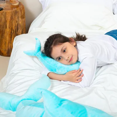 Produktbild von Plüschdelfin groß, extra weich, 120 cm, Kuscheltier für Kinder