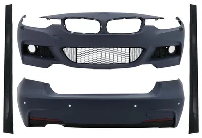Imagen del producto de Kit de carrocería para BMW Serie 3 F30 (modelos de 2011 a 2019), que incluye parachoques delantero y trasero, difusor y faldones laterales.