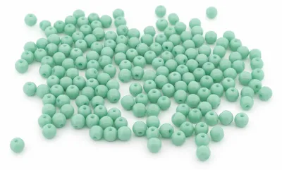 Produktbild von Vintageparts runde Glasperlen 4 mm in Mintpastell 200 Stück