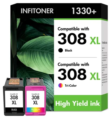 Produktbild von 308 Druckerpatronen XL 6132e 6120e für HP 308 Schwarz und Farbe 308XL
