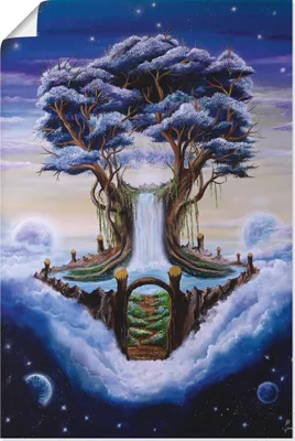 Produktbild von ARTland Poster Der Baum im Traum Größe: 20x30 cm