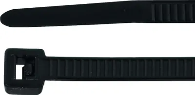 Zdjęcie produktu dla Hellermann Tyton 138-00044, Poliamidowy, Czarny, 150 mm, 3,5 mm, 100 szt.