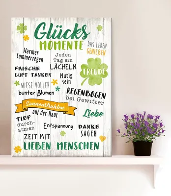Produktbild von Gilde MDF Weisheit "Glücks MOMENTE" VE 3 44002