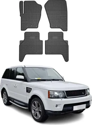 Produktbild von OMAC Gummi Fußmatten für Land Rover Range Rover Sport 2005-2012 Schwarz 4x, KI-generiertes Bild