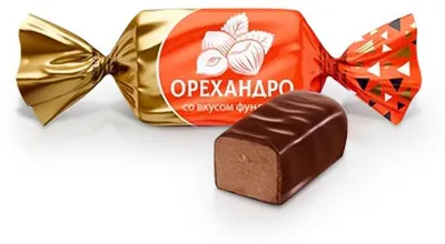 Produktbild von Pralinen - Orehandro, mit Haselnussgeschmack, Nevskij Konditer, 300 g