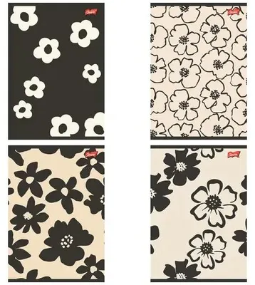Zdjęcie produktu dla Zeszyt A5/80k linia Mono Blooms (10szt) - UNIPAP