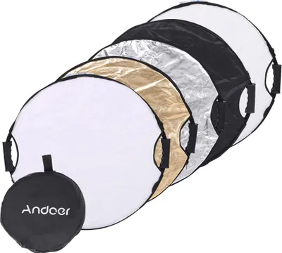 Obrázok produktu pre Andoer 60 cm 5 v 1 okrúhly skladací multifunkčný disk – prenosný kruhový reflektor pre fotografické a videostudio