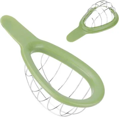 Productafbeelding van Avocadosnijder - Fruit snijder - Salades maken - Roestvrij staal - 16 cm - Zwart