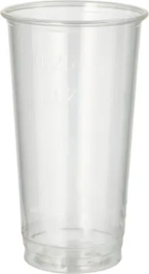 Produktbild von 60 Bierbecher, PLA pure 0,2 l Ø 7,05 cm · 12,4 cm glasklar / 0,25 l