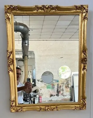 Produktbild von Casa Padrino Luxus Barock Wandspiegel Gold - Prunkvoller Spiegel im Barockstil - Rechteckiger Barock Garderoben Spiegel - Luxus Qualität -  Italy
