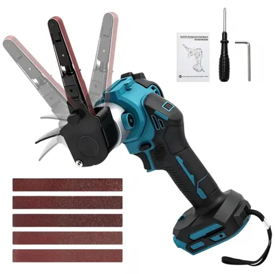 Akku-Bandschleifer 10x330 mm, bürstenlos, 13000 U/min, für Makita 18V