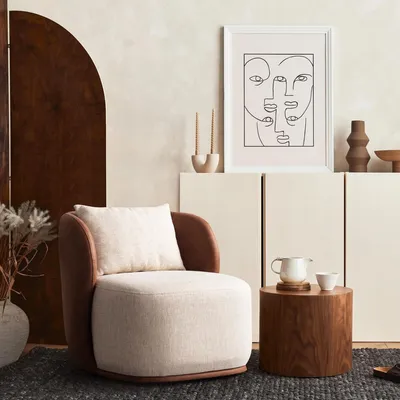 Obrázok produktu pre Sessel Modern Holz Design Wohnzimmer Möbel Mehrfarbig farbe Luxus Stil