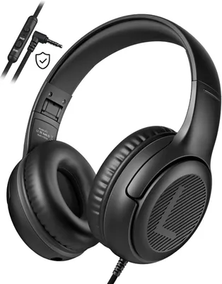 Produktbild von awatrue Kinderkopfhörer mit Mikrofon, kabelgebunden, Lautstärkebegrenzung 85/94dB, faltbar, Stereo Sound, Audio Sharing