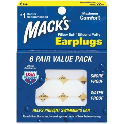 Produktbild von Macks Mack´s Pillow Soft Ohrstöpsel 6 Paare Durchsichtig Durchsichtig One Size