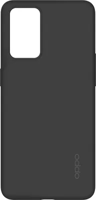 Produktbild von Oppo, Hülle für Oppo Reno6 Soft-Touch-Silikon, Kratzfest, Schwarz