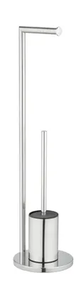 Produktbild von WENKO Metall  Stand WC-Garnitur Ferla in Silber 18 x 69,5 cm