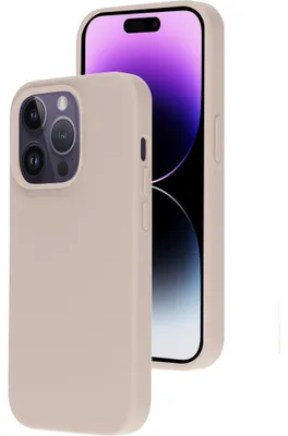 Produktbild von Mobiparts Silicone Cover, Cover, Apple, iPhone 14 Pro, 15,5 cm (6.1"), Pink, Beige