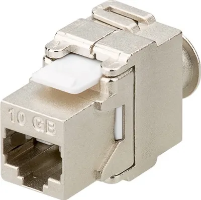 Produktbild von KeyStone Jack Cat. 6a RJ45, toolless, STP, 500 MHz, SNAP-IN, Shielded, Good Connections®