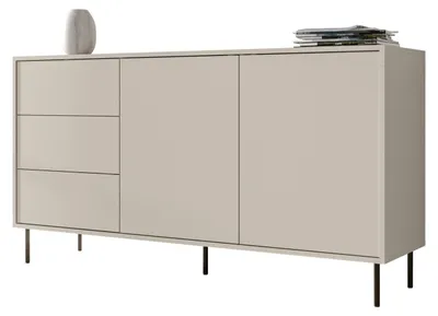 Produktbild von MIRJAN24 Kombikommode Masha 150 2D3S, Stilvoll Wohnzimmer, Kommode mit zwei Drehtüren und drei Schubladen (Farbe: Cashmere)