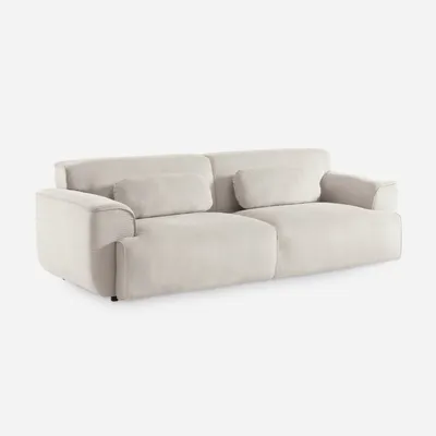 Produktbild von sweeek - 3-Sitzer-Sofa mit Cordbezug - Greige