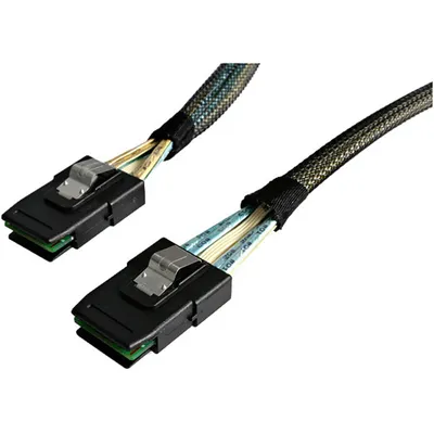 Produktbild von StarTech.com 1m Serial Attached SCSI SAS-Kabel - SFF8087 auf SFF8087, Schwarz, Ultra-640 SCSI, Extern, 1 m, SFF-8087, SFF-8087