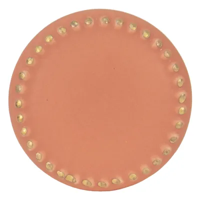 Produktbild von Clayre & Eef Türknauf Ø 4 cm Orange Goldfarbig Keramik