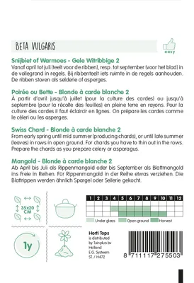 Produktbild von Mangold Gelber | Mangoldsamen von Hortitops