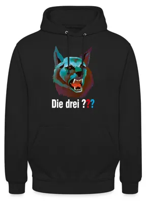 Produktbild von Spreadshirt Die Drei Fragezeichen Der Karpatenhund Uni Hoodie, 3XL, Schwarz